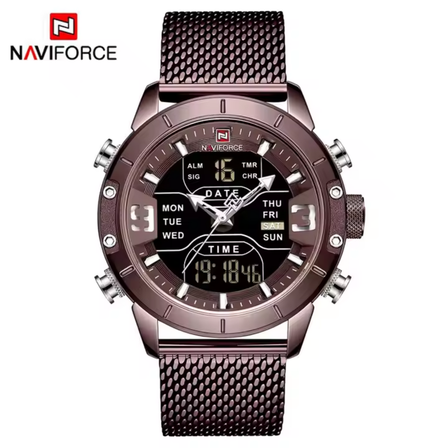 NAVIFORCE NF9153S Reloj Deportivo Multifunción con Doble Pantalla