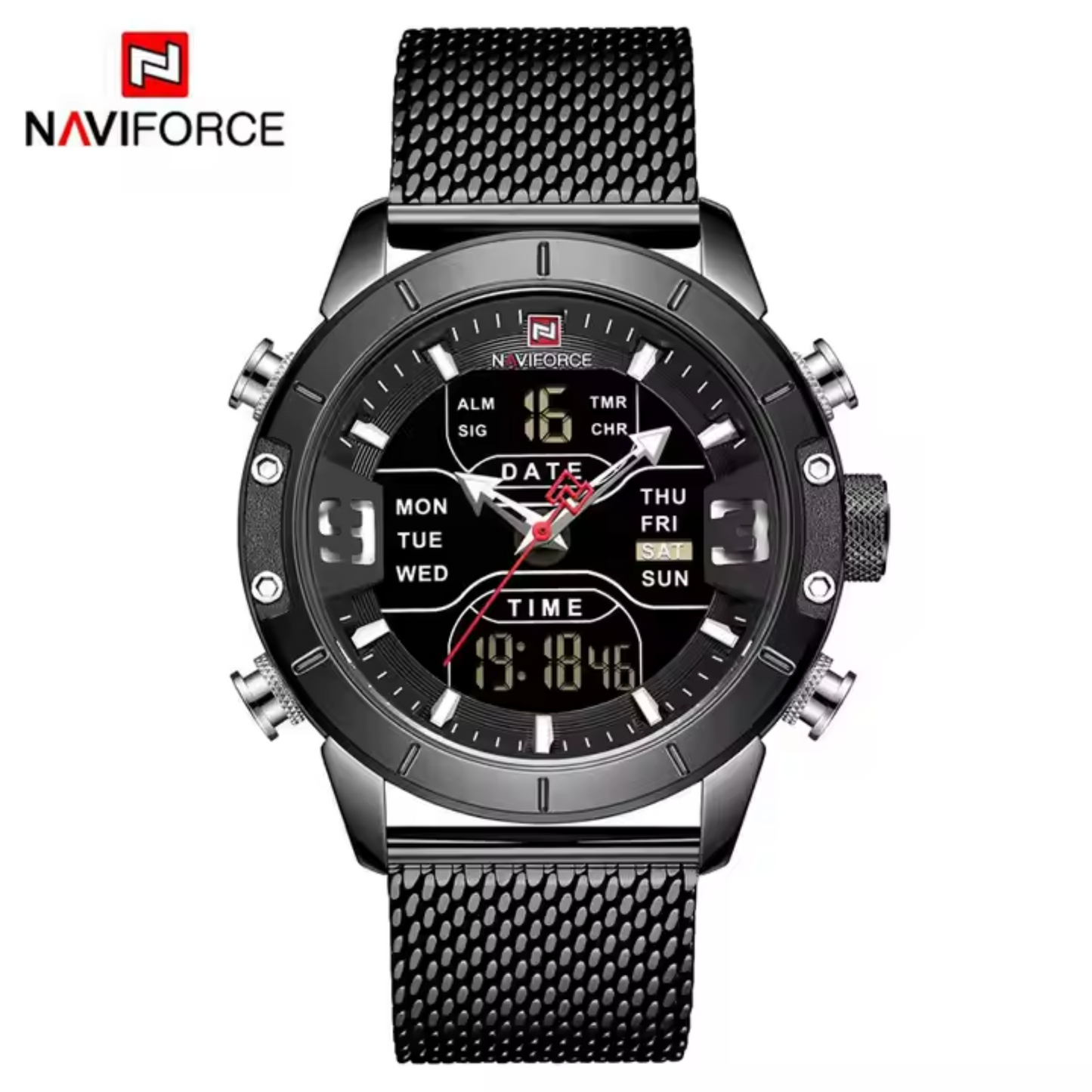 NAVIFORCE NF9153S Reloj Deportivo Multifunción con Doble Pantalla