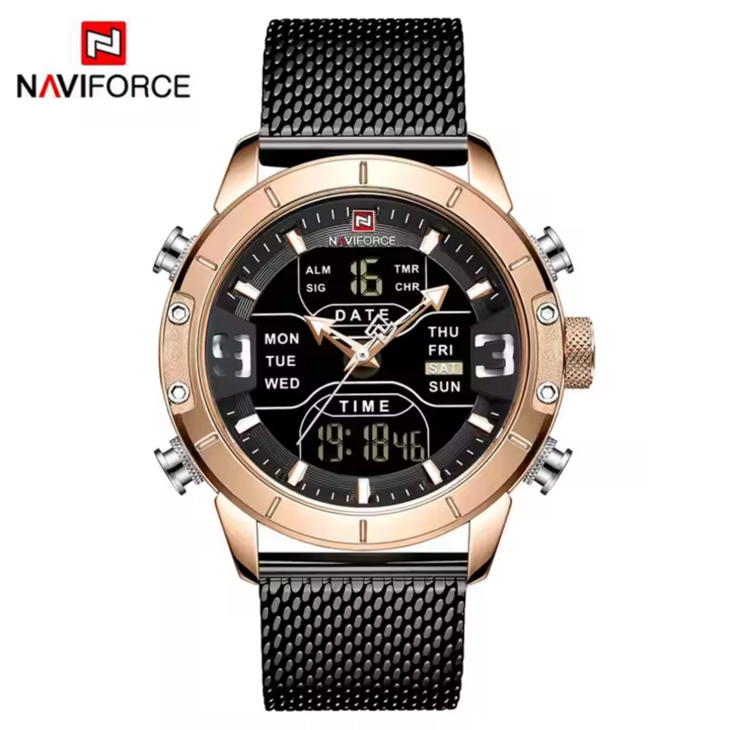 NAVIFORCE NF9153S Reloj Deportivo Multifunción con Doble Pantalla