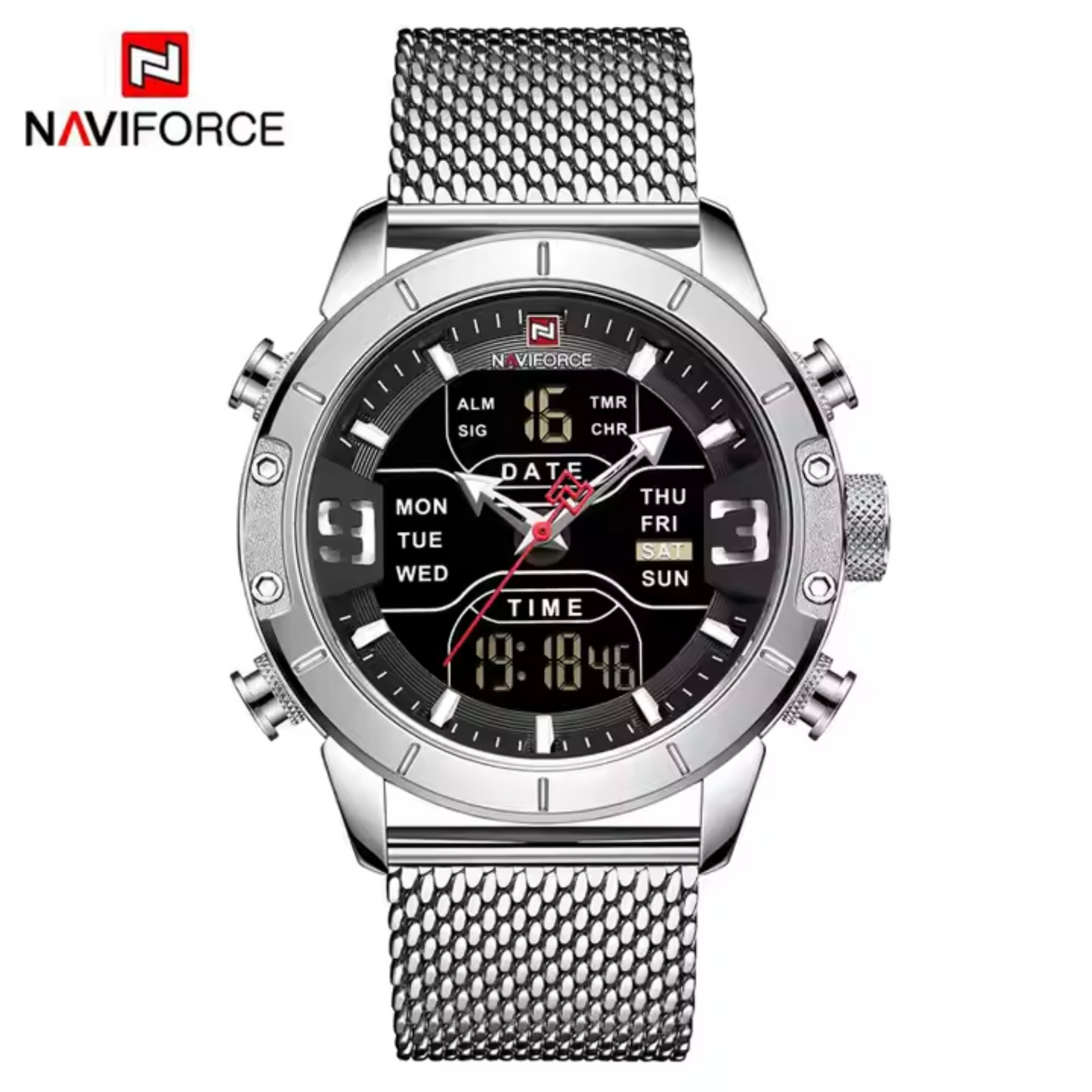 NAVIFORCE NF9153S Reloj Deportivo Multifunción con Doble Pantalla